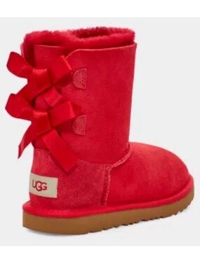 UGG Ribbon Red (Kids) UGG Bailey Bow II Boot | Ribbon Red | Sz: 12